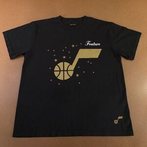 Utah Jazz Feature Mens Size XL Black All of the Stars Graphic T-shirt New